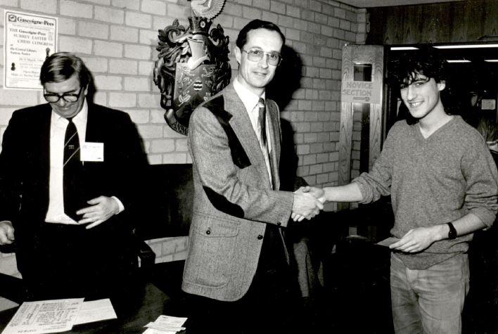 Prizegiving, Surrey Easter Congress 1986