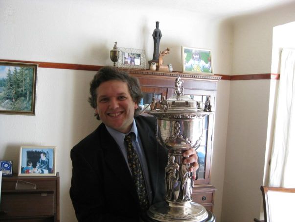 Graeme N. Buckley with the County Championship Trophy, 2013