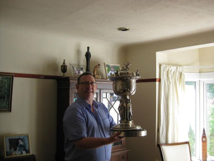 Owen S. Phillips with the County Championship Trophy, 2011